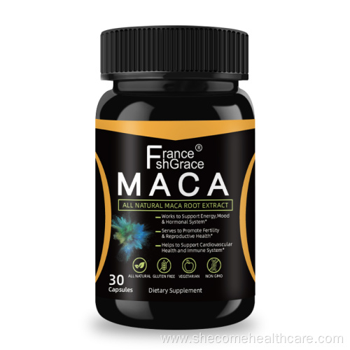 vegan maca ginseng Supports Stamina maca root capsules